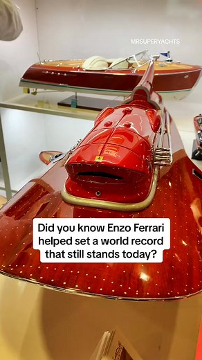 Enzo Ferrari helped set a world speed record on the water when the famous Ferrari founder personally provided t | SuperYachts