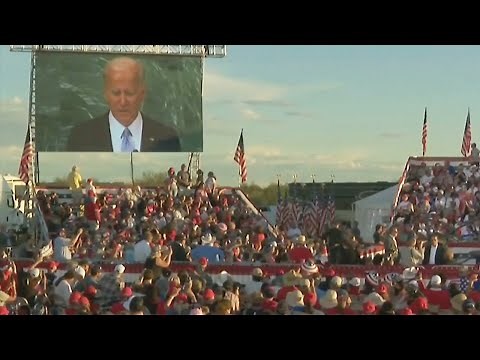 'Take a look at this': Donald Trump mocks Joe Biden with gaffe video
