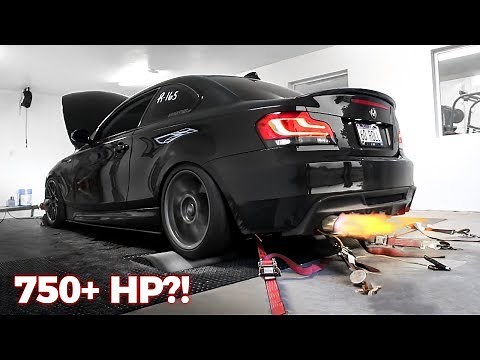 SINGLE TURBO BMW 135i makes CRAZY POWER on the DYNO!