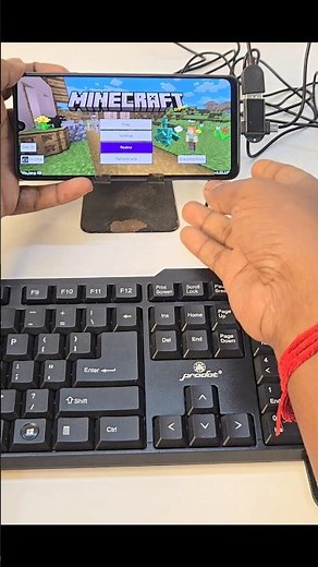 Minecraft keyboard mouse mobile se Kaise Khele - prodot keyboard mouse combo setup
