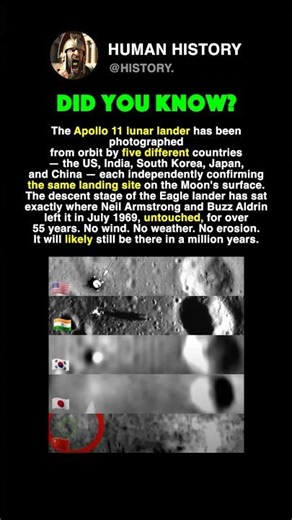 Apollo 11 Landing From 5 Different Countries #history #facts