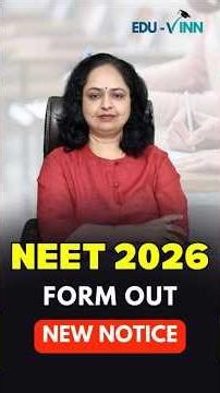 NEET 👨‍⚕️2026 From Released Apply Now 👆 #neetform #neetcounselling #mbbsstudent #neet2026