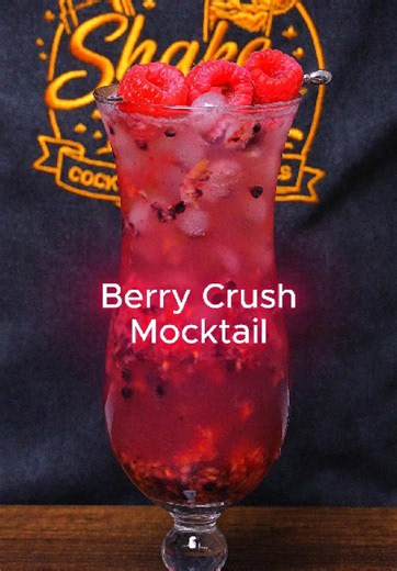 🍹🫐 Part 343 — Berry Crush Mocktail 👉 Fresh muddled blackberries and raspberries mixed with bright lemon and sparkling fizz for a refreshing berry burst ✨💜 🍹 Ingredients: • Couple blackberries 🫐 • Couple raspberries ❤️ • ¾ oz lemon juice 🍋 • Sparkling water ✨ • Ice balls 🧊 • Raspberry skewers 🍓 🍸 Method: In a hurricane glass, Add blackberries, raspberries, and lemon juice. Muddle gently to release the berry juices. Add ice balls. Top with sparkling water and stir lightly. Garnish with r