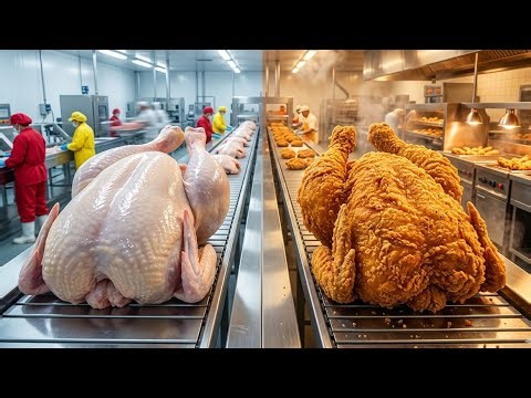 🍗 Inside the Chicken Processing Factory How Fast Food Giants Produce Millions Daily Industry