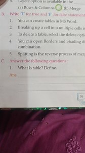 What is table? Define.... | Filo