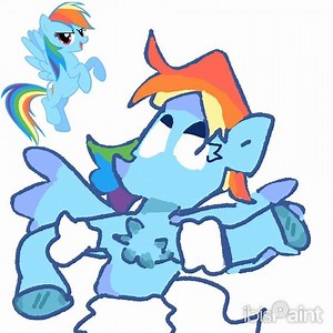 RAINBOW DASH SPEEDPAINT🌈 / I made this for a short time (20mins) but it's genuinely good🥹