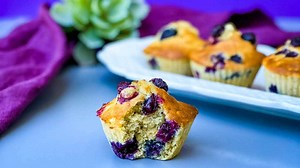 Air Fryer Blueberry Muffins (Breakfast or Dessert)