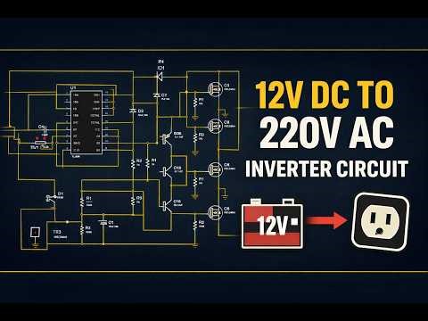 How 12v DC to 220v AC TL494 Inverter circuit design works - Proteus Simulation(Part 3)