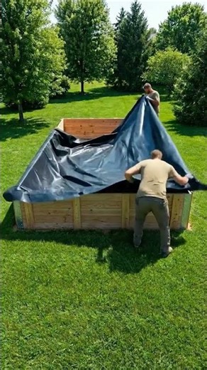 How to Build a Luxury DIY Wooden Pool for Cheap! 🏊‍♂️🪵 #dreamhome