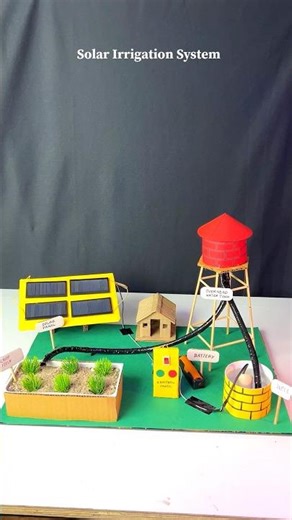 Solar Irrigation System Working Model #diy #scienceproject #solarenergy #schoolproject #science