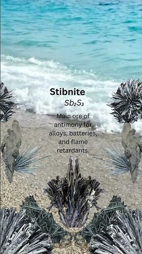 Stibnite: The Metallic Legacy of Antimony #facts #science #geology #minerals