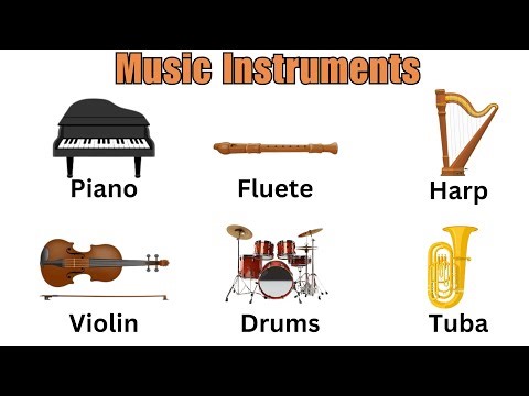 🎸🥁 Music Instruments Part 2: Learn 20 More Instruments in English!