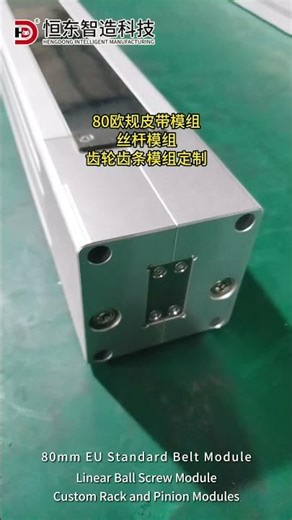80mm EU Standard Belt Module Linear Ball Screw Module Custom Rack and Pinion Modules
