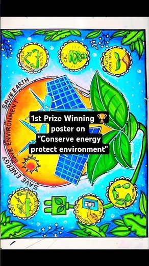 Energy conservation Day poster drawing| Save Energy save Earth drawing| Renewable Energy drawing