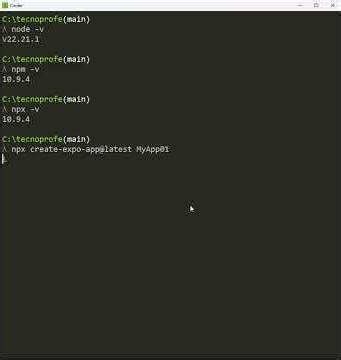 01 Instalar de un proyecto inicial con React Native