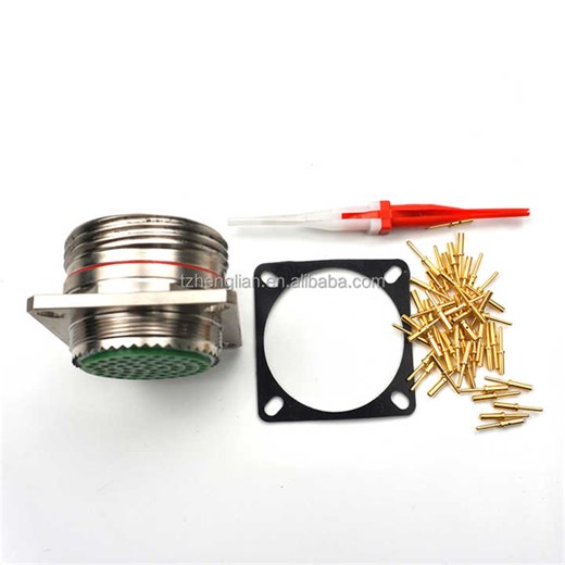 MIL-DTL-38999圆形连接器系列III 55针航空插头插座D38999 38999系列连接器