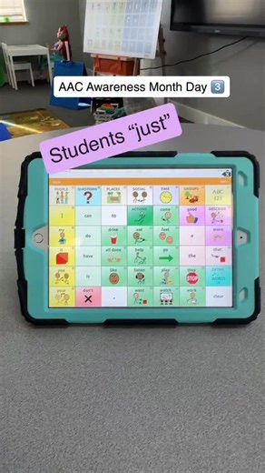 AAC Awareness Month – Day 2️⃣ Just like babies babble with their voices before forming words, AAC users may press a bunch of buttons that don’t always “make sense.” That doesn’t mean a robust system isn’t right for them—or that they aren’t ready. It’s exploration, it’s play, it’s learning. Every button press is communication. Every button press is practice. Every button press matters. Have you noticed this before? Let me know in the comments! ✨ Let’s honor AAC babbling the same way we honor spok