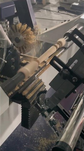 Four-function CNC wood lathe process wooden legs turning, milling, shaping, and sanding in one go!