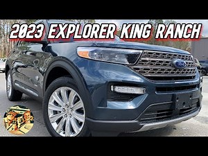 NEW 2023 FORD EXPLORER KING RANCH 4WD: Best Offroad Family SUV- Walkaround, Startup & Interior