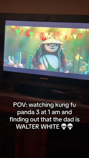 i was just like “oh his voice sound familiar” i was not prepared to learn hes voiced by esteemed actor bryan cranston from the hit series breaking bad on AMC 😭😭 #breakingbad #walterwhite #bryancranston #kungfupanda3 #fypシ #viral