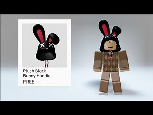 [EVENT] GET THIS FREE PLUSH BLACK BUNNY HOODIE IN ROBLOX