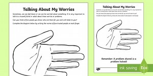 Talking About My Worries  Worksheet