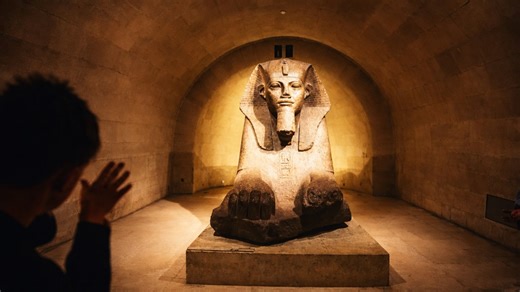 Is this the most famous sphinx inside the Louvre Museum?