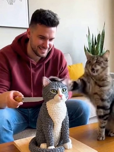 Cutting Realistic Cakes and Funny Animal Reactions
