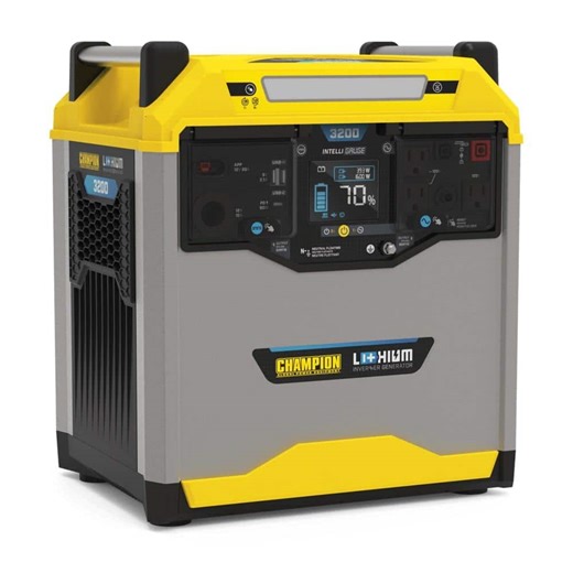 Reviews for Champion Power Equipment 3276-Wh Power Station 3200/1600-Watt Portable Lithium-Ion Battery Solar Generator | Pg 3 - The Home Depot