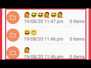 How To Create Emojis Folders In Android File Manager