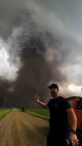 This EF4 was HUGE! 🌪️😳 Can you imagine winds tearing through at 170 mph? This Alberta EF4 was pure power, churning across the land with a force you could feel in your chest. It was like the Earth let out a thunderous roar, and we were sitting in the front row. This chase took place near Didsbury, Alberta 2023. #StormChasing #ExtremeWeather #TornadoPower #StormChasingLife #WeatherWarrior | Ricky Forbes