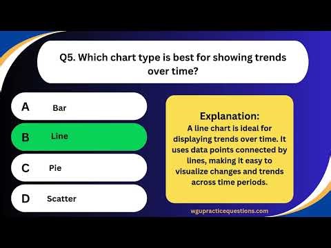 D388 Fundamentals of Spreadsheets and Data Presentations Practice Questions
