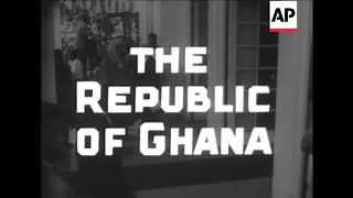 Footage of Ghana officially becoming a Republic with Kwame Nkrumah becoming the first President of the country on 1 July 1960. | Ghana Facts & History