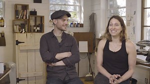 Margaux and Walter Kent are the creative minds behind the Etsy Shop Peg and Awl. They've explored everything from housewares made from reclaimed materials, to hand-sewn bags with straps from World War II gun slings. https://etsy.me/2JFKZie | Etsy Success