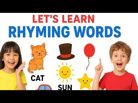 ✨ Learn Rhyming Words for Kids | Fun Learning with Pictures & Sounds | My Little Kids World