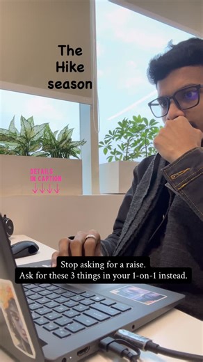 Hemant 🧿 on Instagram: "Save these 3 questions for your next 1-on-1: 1. Real Feedback: “What’s one specific area where I’m meeting expectations but have room to truly stand out?” 2. Next Role Expectations: “If we wrote my next promotion’s job description today, what are the 2-3 gaps I need to bridge to make it a reality?” 3. Growth & Opportunity: “Which project/deliverable is the highest priority for the team, and how can I position myself to lead/contribute it?” Asking for a raise is a one-tim