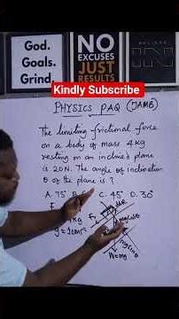 How to solve Frictional Force Questions in Physics #maths #physics #students