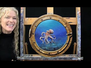 UNDER THE SEA-Learn How to Draw and Paint with Acrylics-Easy Beginner Acrylic Painting Tutorial