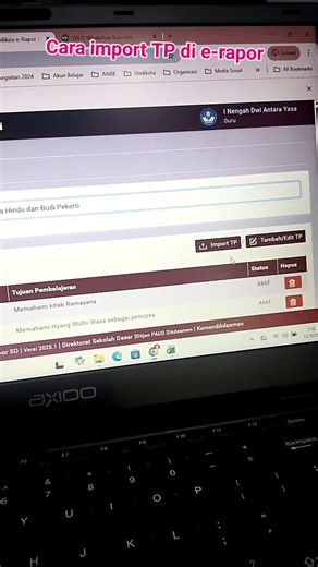 Masih bingung cara mengisi TP di e-rapor, yuk simak video ini! #erapor | Ardika Wayan