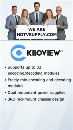 Kiloview KVW-RU03S 3RU-32CH Redundant Power Rackmount Frame