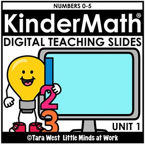 KinderMath® DIGITAL UNIT 1: NUMBERS 0-5 Teaching Slides Kindergarten Math