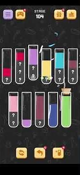 Water Sort Quest Level 104 Walkthrough Solution Android/iOS