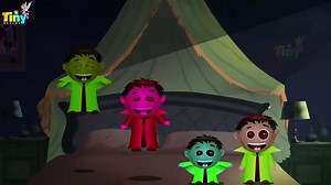 Five Little Zombies | Scary Nursery Rhymes for Children | Halloween for Kids