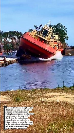 EPIC! New Vessel Launch Moment – From Shipyard to Water