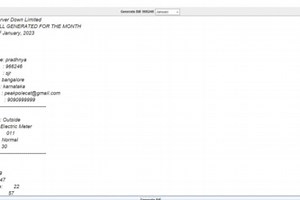 Elctricity consumer management and billing system