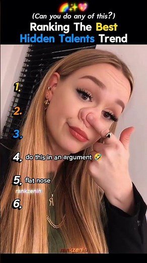 Ranking The Best Hidden Talents Trend #shortsviral