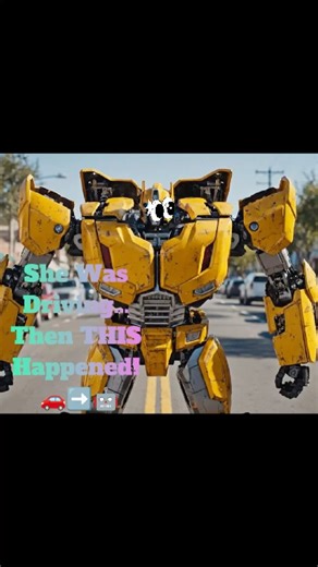 Watch a Woman’s Car Transform into Bumblebee While Driving! 🤯 #Bumblebee #Transformers #shorts