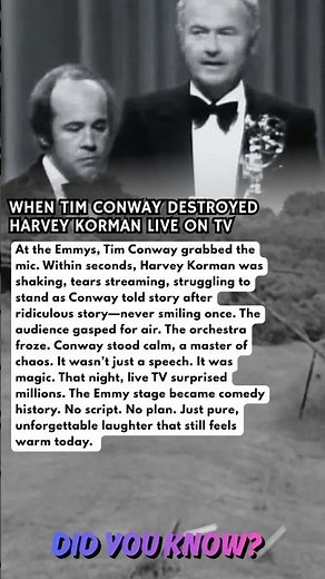 WHEN TIM CONWAY DESTROYED HARVEY KORMAN LIVE ON TV
