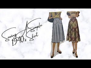 Sewing A Simple 1940’s Skirt