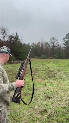 100 yards Off Hand with my Winchester M70 Featherweight .243! Could you make the shot?